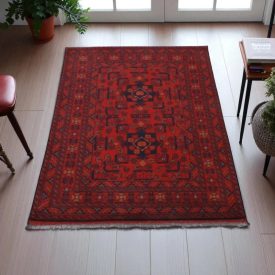 Afghan carpet Bokhara 94x145 handmade oriental wool carpet