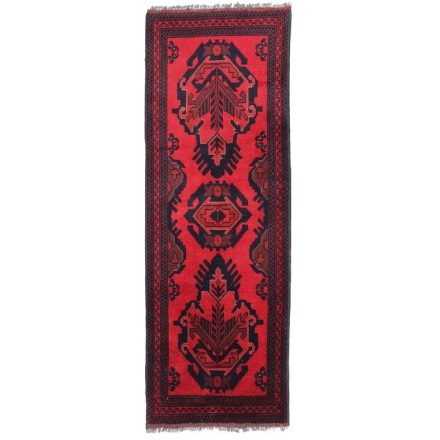 Afghan carpet 53x154 handmade wool runner carpet