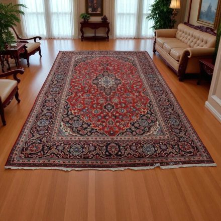 Iranian rug Kashan 201x323 handmade persian carpet