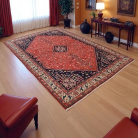   Persian carpet Abadeh 207x302 handmade iranian rug for living room