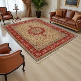   Iranian rug Yazd 199x255 handmade persian carpet for living room