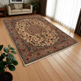   Iranian rug Yazd 195x257 handmade persian carpet for living room