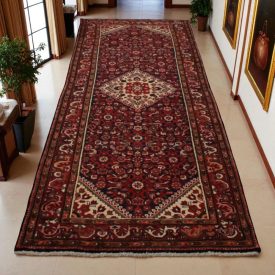 Iranian carpet Hamadan 107x319 handmade persian carpet
