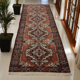 Iranian carpet Guchan 88x349 iranian handmade wool carpet