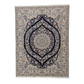 Iranian carpet Nain 147x195 handmade persian carpet