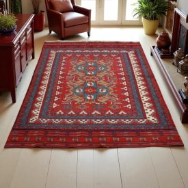 Iranian carpet Guchan 143x198 handmade persian carpet