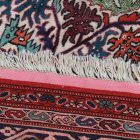 Silk carpet Persian 130x184 handcrafted oriental rug