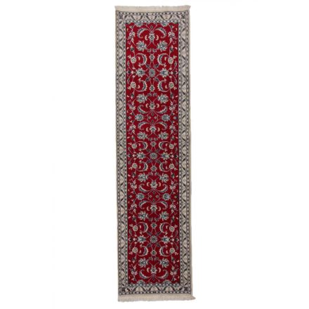 Iranian carpet Nain 77x295 iranian handmade wool carpet