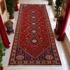   Persian runner carpet Abadeh 79x287 handmade iranian rug for hallway