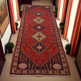 Iranian carpet Quchan 80x285 iranian handmade wool carpet