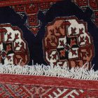 Iranian carpet Turkmen 113x156 handmade persian carpet