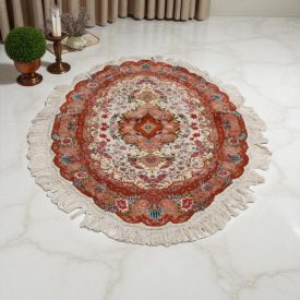 Round Carpet Tabrizi 97x152 Persian handmade carpet