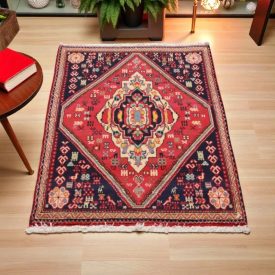 Iranian carpet Abadeh 74x120 handmade persian carpet
