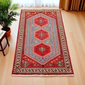 Iranian carpet Abadeh 64x143 handmade persian carpet