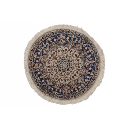 Round Carpet Nain 76x78 Persian handmade carpet