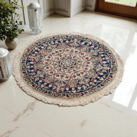 Round Carpet Nain 76x78 Persian handmade carpet