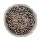 Round Carpet Nain 76x78 Persian handmade carpet