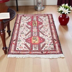 Kilim carpet 100x143 hand woven iranian carpet for Living room or Bedroom
