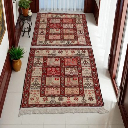 Kilim carpet 73x202 hand woven iranian carpet for Living room or Bedroom