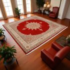 Large rug Moud 246x248 handmade iranian carpet for Living room