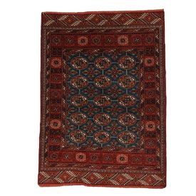 Iranian carpet Turkmen 114x156 handmade persian carpet