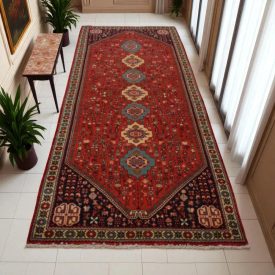   Persian runner carpet Abadeh 101x298 handmade iranian rug for hallway