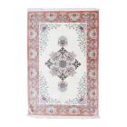 Silk carpet Persian Ghom 129x199 handcrafted oriental rug