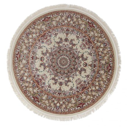 Round Carpet cream 200x200 premium machine-made persian rug