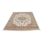 Persian rug beige MEDALION 200x300 luxury living room carpet in acrylic