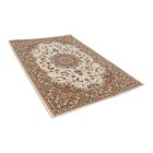 Persian rug beige MEDALION 200x300 luxury living room carpet in acrylic