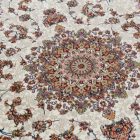 Persian rug beige MEDALION 200x300 luxury living room carpet in acrylic
