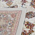 Persian rug beige MEDALION 200x300 luxury living room carpet in acrylic