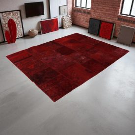 Design rug purple Patchwork 165x222 living room carpet