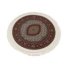 Round Carpet cream 100x100 premium machine-made persian rug