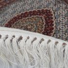 Round Carpet cream 100x100 premium machine-made persian rug