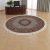 Round Carpet cream 200x200 premium machine-made persian rug