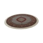 Round Carpet cream 200x200 premium machine-made persian rug
