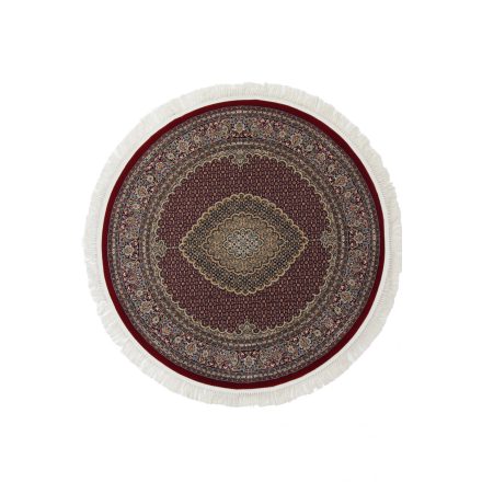 Round Carpet red 100x100 premium machine-made persian rug