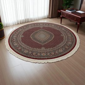   Round Carpet red MAHI 200x200 High quality acrylic Persian rug