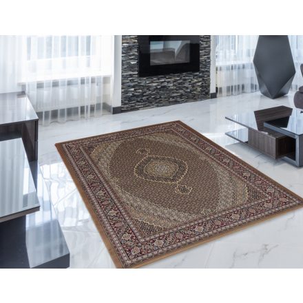 Persian carpet brown 140x200 premium machine-made persian rug