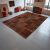 Design carpet brown Patchwork 170x235 living room carpet