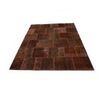 Design carpet brown Patchwork 170x235 living room carpet