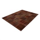 Design carpet brown Patchwork 170x235 living room carpet