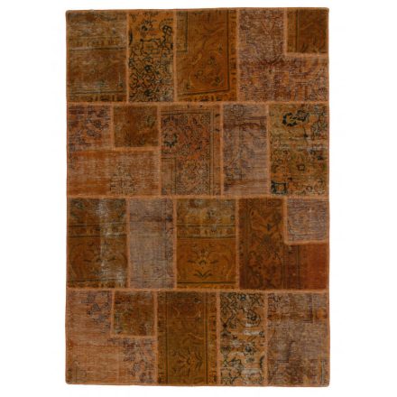 Design carpet brown Patchwork 168x240 living room carpet