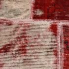 Design carpet burgundy-white Patchwork 170x241 living room carpet