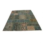 Design carpet green Patchwork 169x238 living room carpet