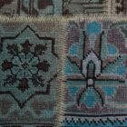 Design carpet green Patchwork 169x238 living room carpet