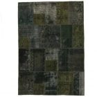 Design carpet green Patchwork 168x239 living room carpet