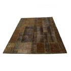 Design carpet green Patchwork 167x240 living room carpet