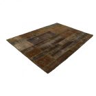 Design carpet green Patchwork 167x240 living room carpet